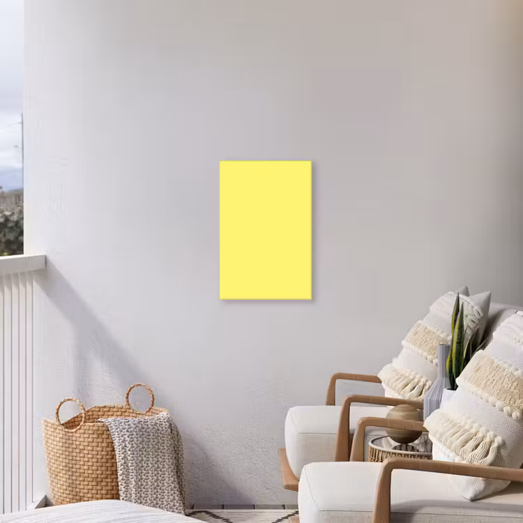 Buttery - Beige - Geel Tuinposter op houten frame 2 cm dik klein 841 -sfeer1