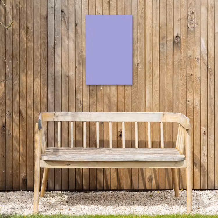 Ceil - Paars - Lila Tuinposter op houten frame 2 cm dik klein 841 -sfeer4