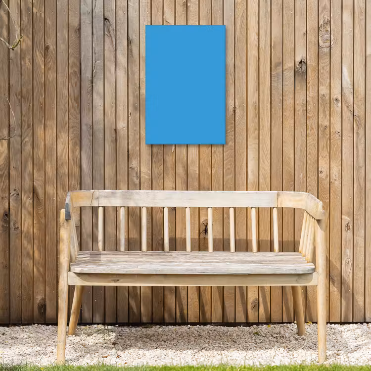 Cerulean - Breeze - Blauw Tuinposter op houten frame 2 cm dik klein 841 -sfeer4