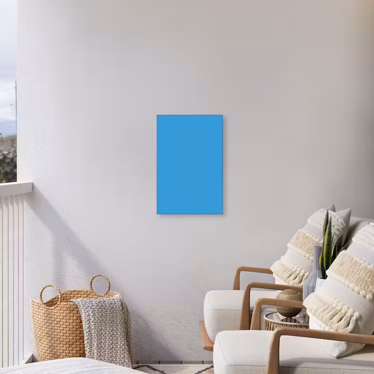 Cerulean - Breeze - Blauw Tuinposter op houten frame 2 cm dik klein 841 -sfeer1