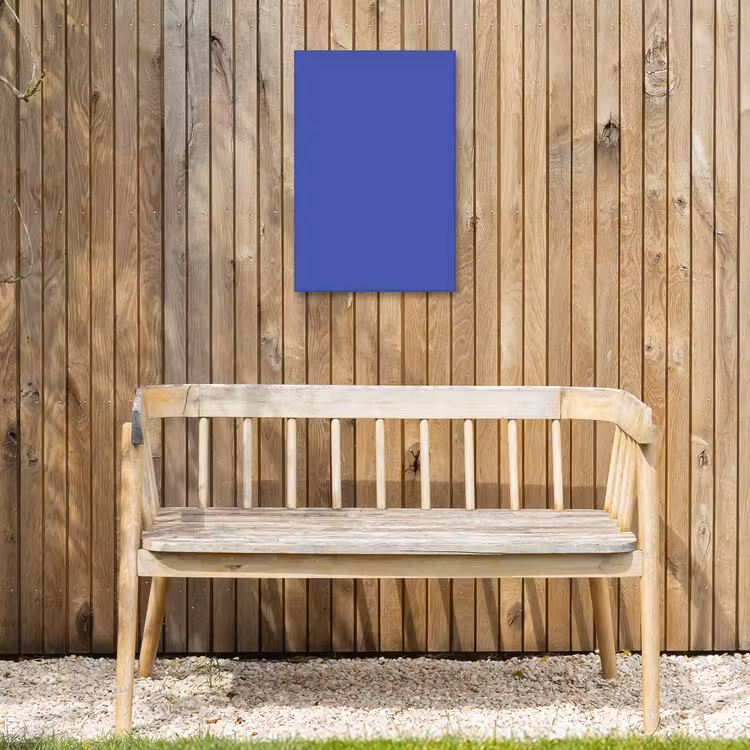 Chinese - Blue - Blauw Tuinposter op houten frame 2 cm dik klein 841 -sfeer4
