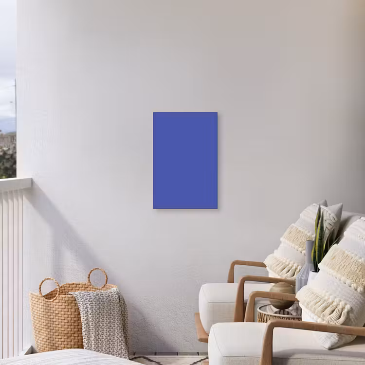 Chinese - Blue - Blauw Tuinposter op houten frame 2 cm dik klein 841 -sfeer1