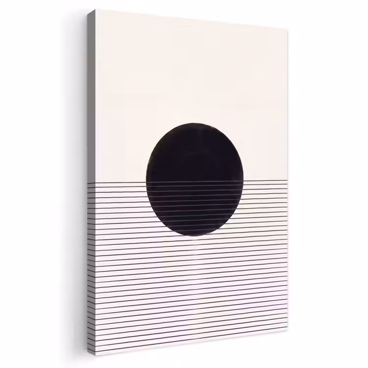 Outdoor Canvas Print - Circle - Lines - Abstract - Cirkel - Lijnen - Abstract Tuinposter op houten frame 2 cm dik klein