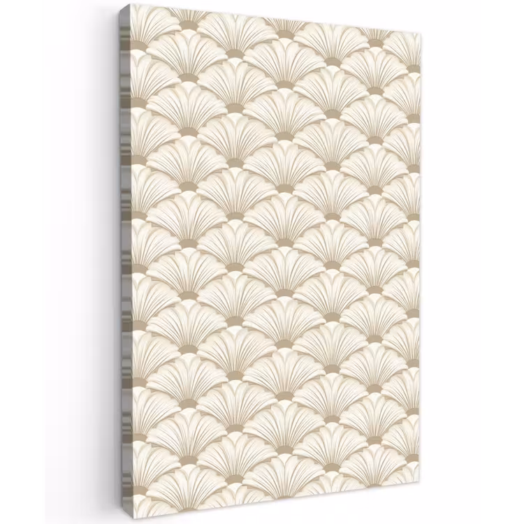 Klassiek - Art - Beige Tuinposter op houten frame 2 cm dik klein 841 -3d