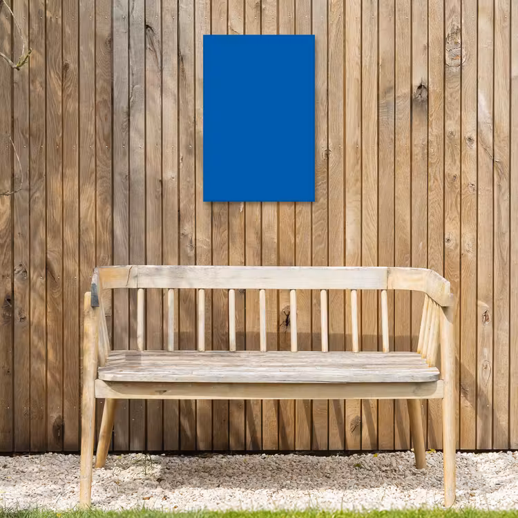 Classic - Azure - Blauw Tuinposter op houten frame 2 cm dik klein 841 -sfeer4