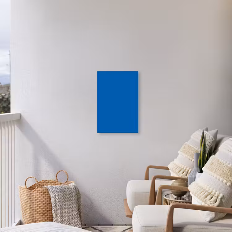 Classic - Azure - Blauw Tuinposter op houten frame 2 cm dik klein 841 -sfeer1