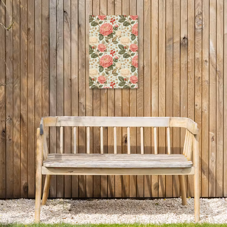 Klassiek - Botanisch - Veelkleurig Tuinposter op houten frame 2 cm dik klein 841 -sfeer4