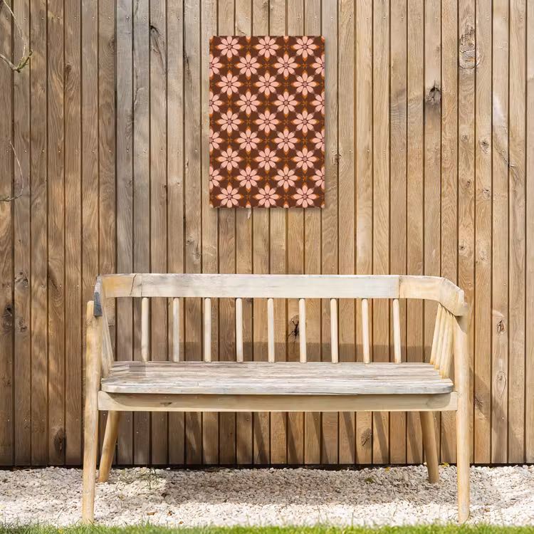 Klassiek - Retro - Bruin Tuinposter op houten frame 2 cm dik klein 841 -sfeer4