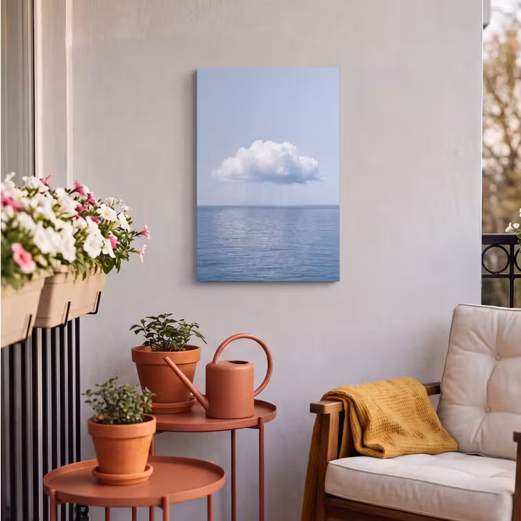 Outdoor Canvas Print - Cloud - Rain - Nature - Wolk - Regen - Natuur Tuinposter op houten frame 2 cm dik klein
