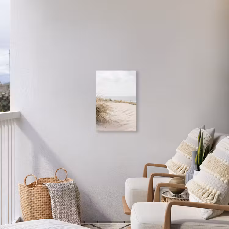 Wolken - Duinlandschap - Zand Tuinposter op houten frame 2 cm dik klein -sfeer1