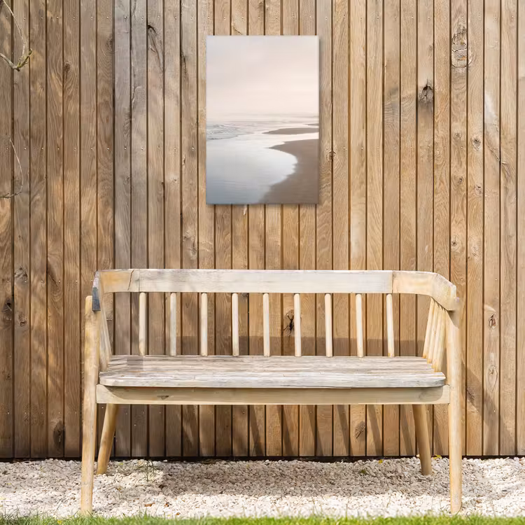 Kustlijn - Strand - Oceaan Tuinposter op houten frame 2 cm dik klein -sfeer4