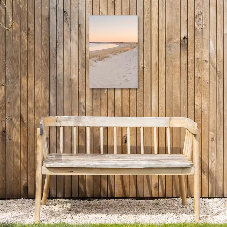 Kustlijn - Horizon - Hek Tuinposter op houten frame 2 cm dik klein -sfeer4