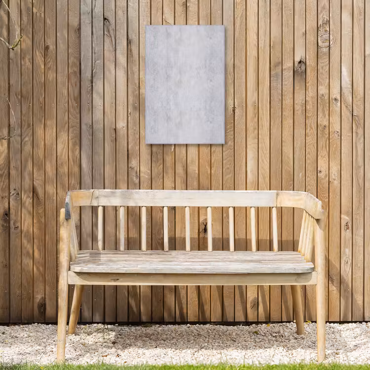 Beton - Textuur - Achtergrond - Grijs - Industrieel Tuinposter op houten frame 2 cm dik klein -sfeer4