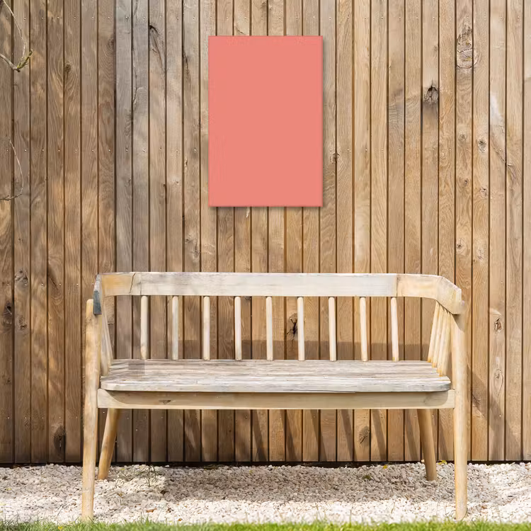 Coral - Reef - Rood Tuinposter op houten frame 2 cm dik klein 841 -sfeer4