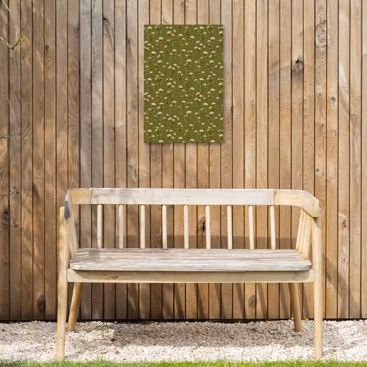 Landelijk - Bloemen - Groen Tuinposter op houten frame 2 cm dik klein 841 -sfeer4
