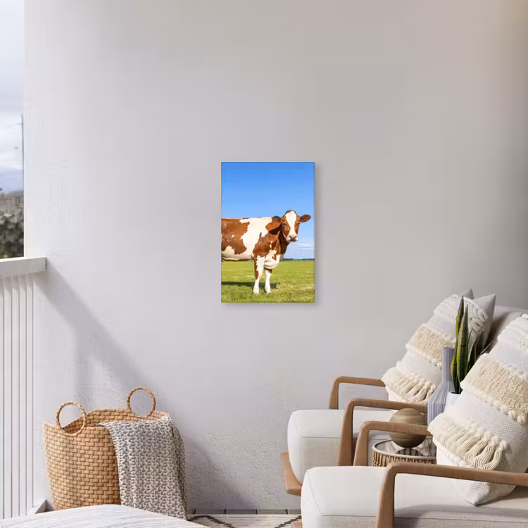 Koeien in de Weide Tuinposter op houten frame 2 cm dik klein -sfeer1