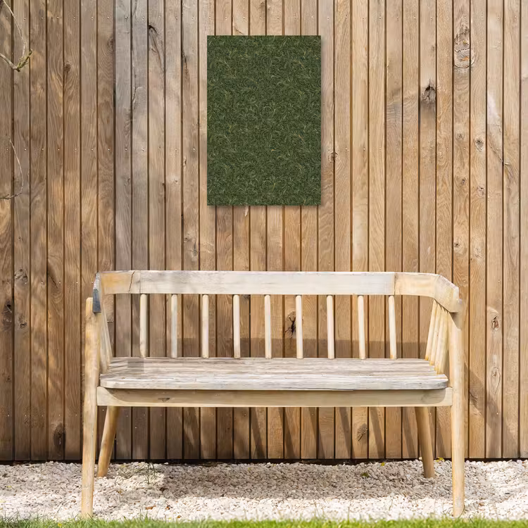 Donker - Groen - Krullend - Botanisch Tuinposter op houten frame 2 cm dik klein 841 -sfeer4