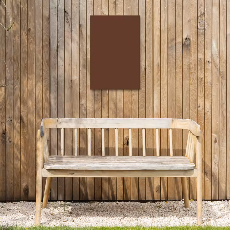 Deep - Clay - Brown - Bruin Tuinposter op houten frame 2 cm dik klein 841 -sfeer4