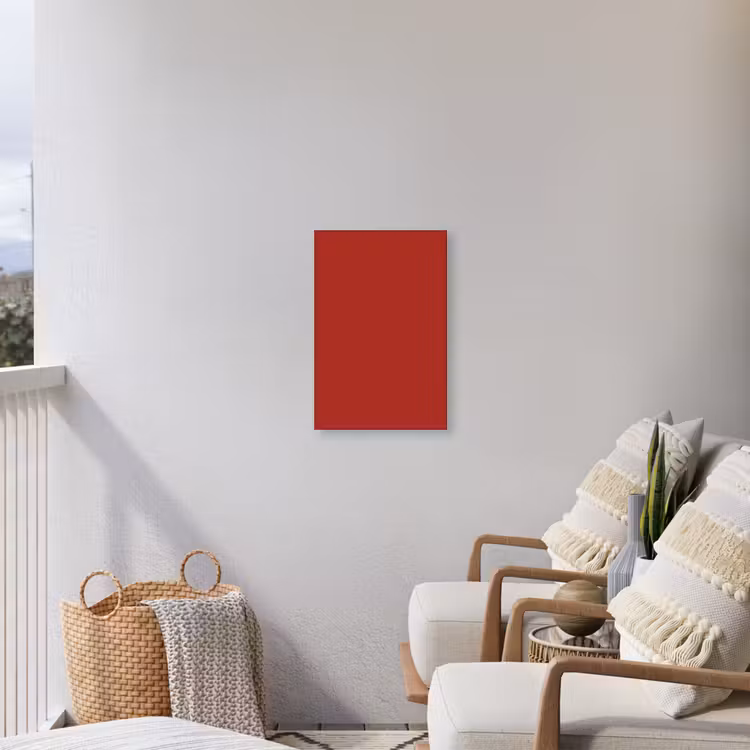 Deep - Crimson - Rood Tuinposter op houten frame 2 cm dik klein 841 -sfeer1