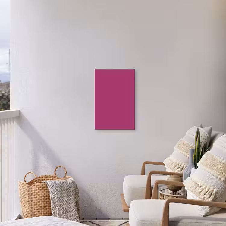 Deep - Magenta - Paars Tuinposter op houten frame 2 cm dik klein 841 -sfeer1