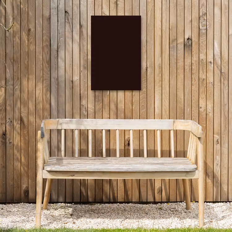 Deep - Obsidian - Bruin Tuinposter op houten frame 2 cm dik klein 841 -sfeer4