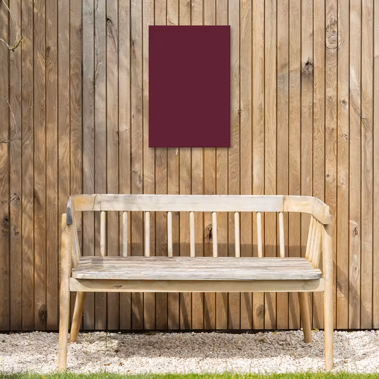 Deep - Plum - Paars Tuinposter op houten frame 2 cm dik klein 841 -sfeer4