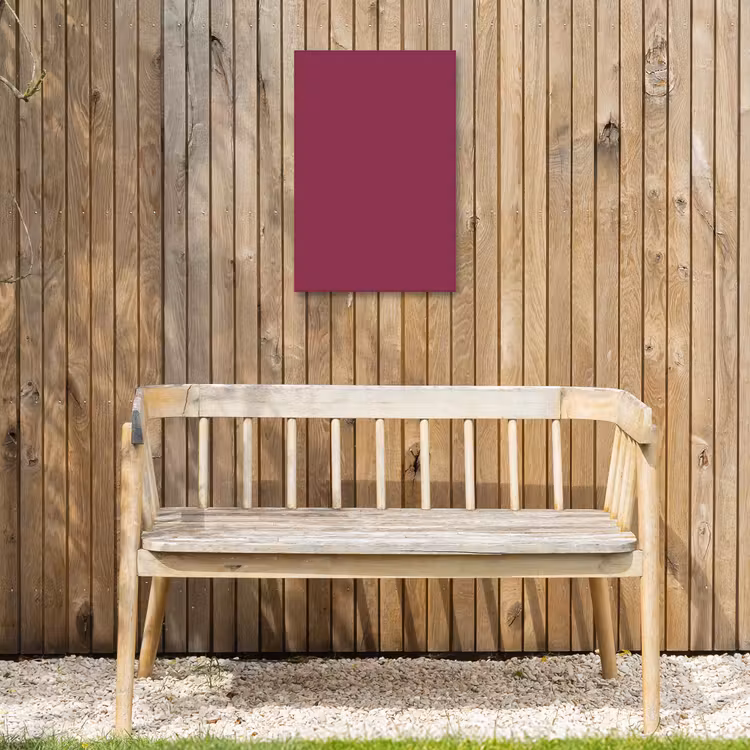 Deep - Rasberry - Rood Tuinposter op houten frame 2 cm dik klein 841 -sfeer4