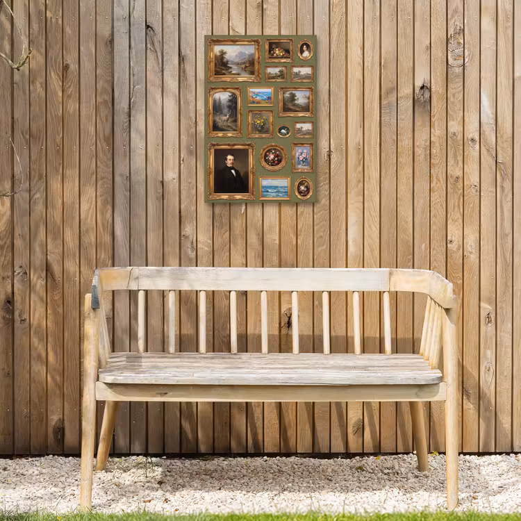 Hert - Bos - Natuur - Klassiek - Dieren Tuinposter op houten frame 2 cm dik klein -sfeer4
