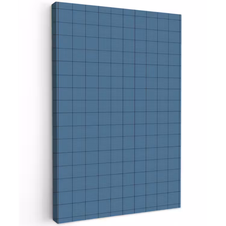 Ruiten - Geometrisch - Blauw Tuinposter op houten frame 2 cm dik klein 841 -3d