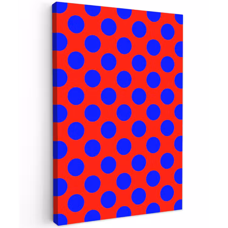 Dots - Klassiek - Rood Tuinposter op houten frame 2 cm dik klein 841 -3d