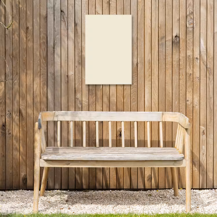 Drop - Delay - Nude Tuinposter op houten frame 2 cm dik klein 841 -sfeer4
