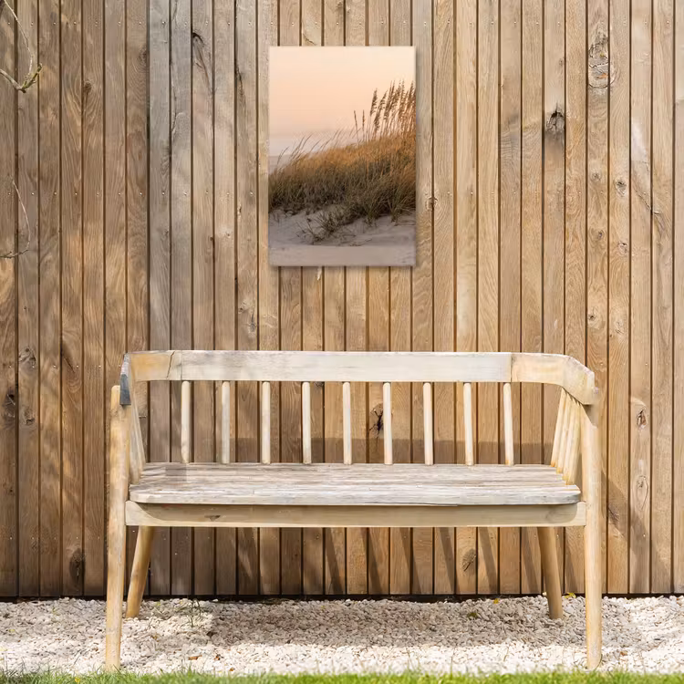 Duinlandschap - Zonsondergang - Strand Tuinposter op houten frame 2 cm dik klein -sfeer4