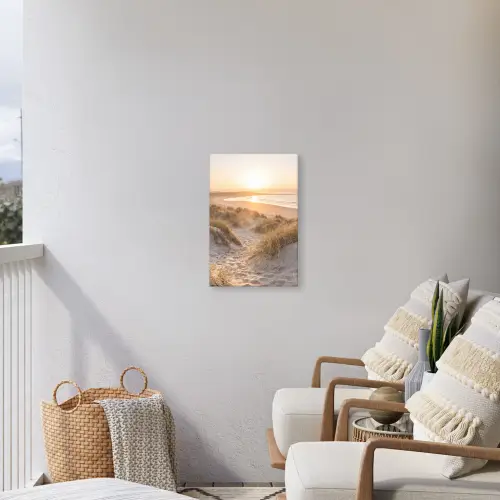 Duinen - Strand - Zee Tuinposter op houten frame 2 cm dik klein -sfeer1