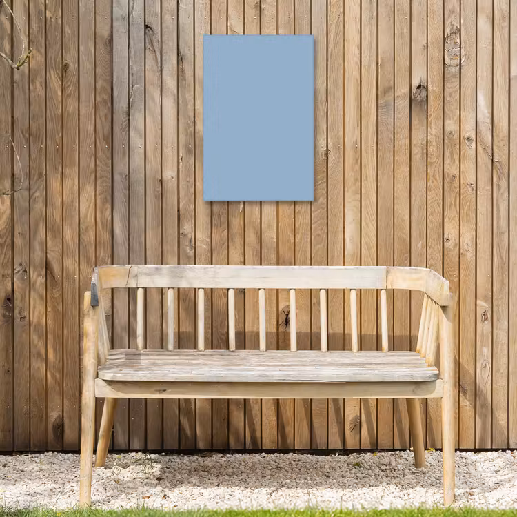 Dusty - Denim - Blauw Tuinposter op houten frame 2 cm dik klein 841 -sfeer4