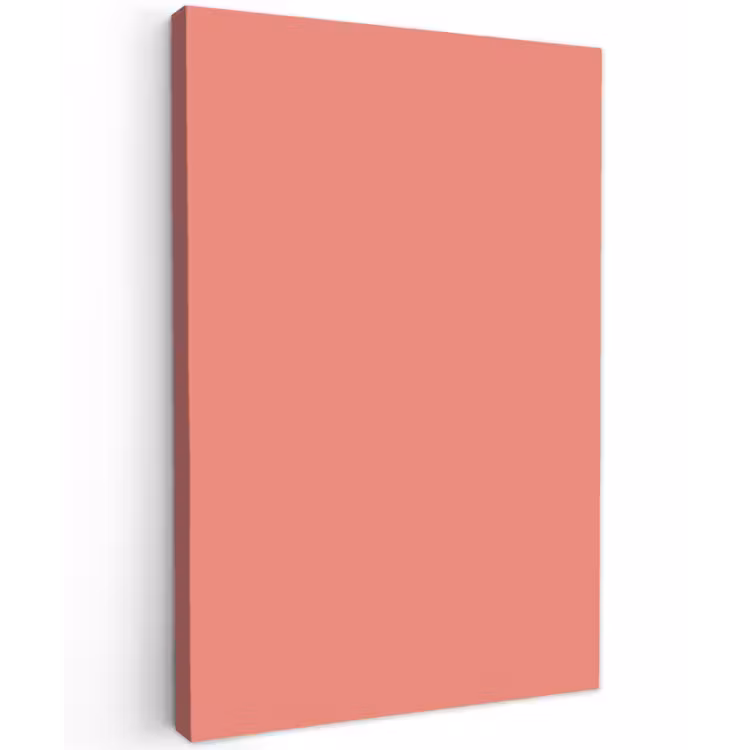 Dusty - Peach - Koraal Tuinposter op houten frame 2 cm dik klein 841 -3d