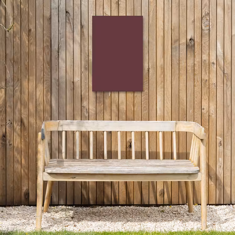 Dusty - Rose - Roze Tuinposter op houten frame 2 cm dik klein 841 -sfeer4