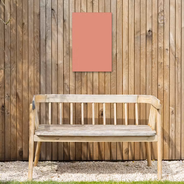 Earthy - Rose - Koraal Tuinposter op houten frame 2 cm dik klein 841 -sfeer4