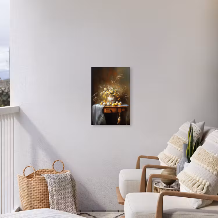 Paaseieren - Stilleven - Vaas Tuinposter op houten frame 2 cm dik klein -sfeer1