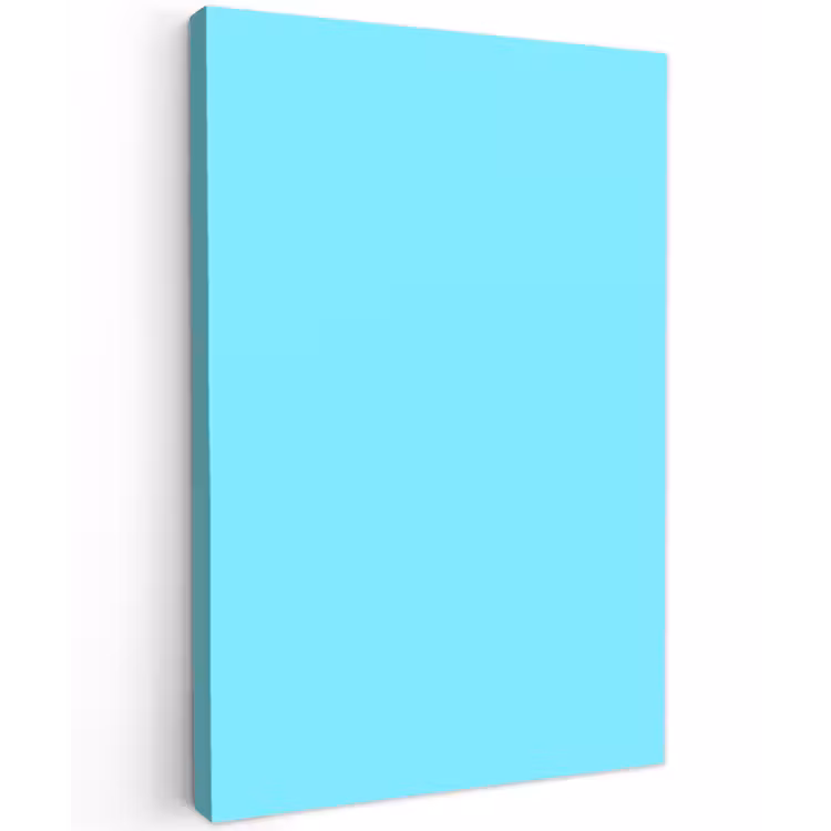 Electric - Cyan - Blauw Tuinposter op houten frame 2 cm dik klein 841 -3d