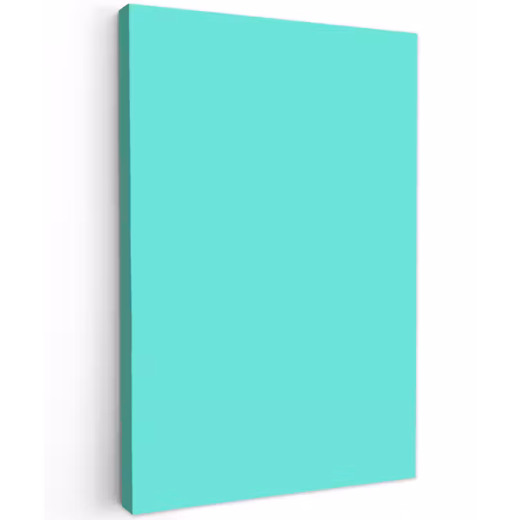 Electric - Cyan - Turkoois Tuinposter op houten frame 2 cm dik klein 841 -3d