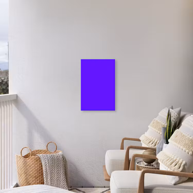Electric - Indigo - Paars Tuinposter op houten frame 2 cm dik klein 841 -sfeer1