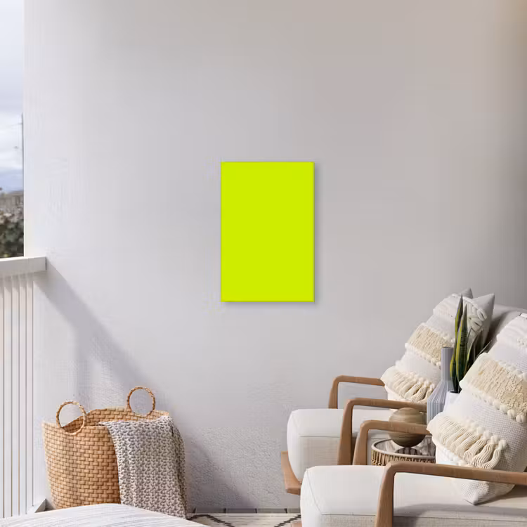 Electric - Lemon - Geel Tuinposter op houten frame 2 cm dik klein 841 -sfeer1