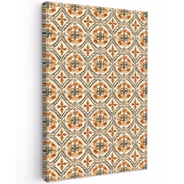 Elegant - Antiek - Kleurrijk Tuinposter op houten frame 2 cm dik klein 841 -3d