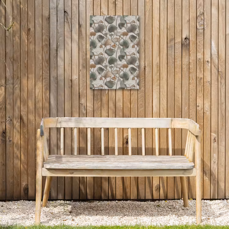Elegant - Bladeren - Groen Tuinposter op houten frame 2 cm dik klein 841 -sfeer4