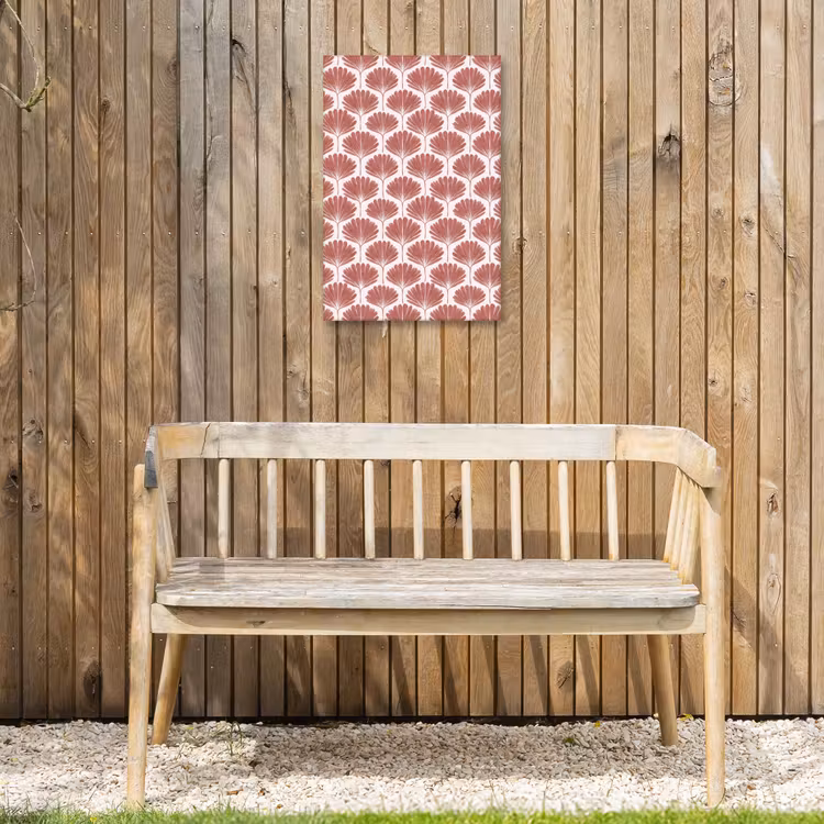 Waaier - Motief - Terra Tuinposter op houten frame 2 cm dik klein 841 -sfeer4