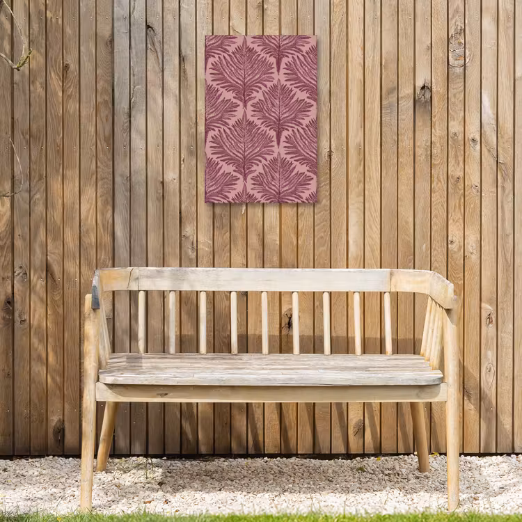 Varen - Patroon - Paars Tuinposter op houten frame 2 cm dik klein 841 -sfeer4