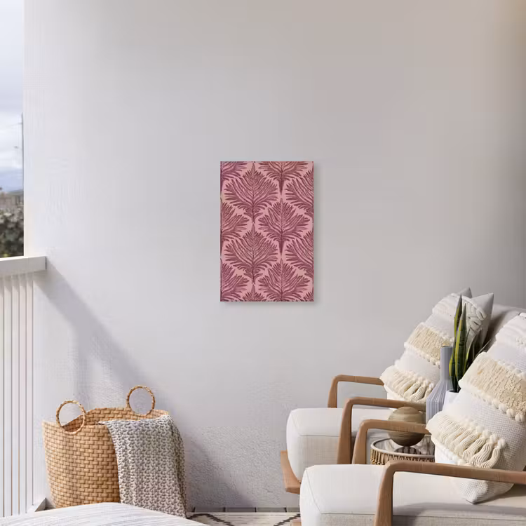 Varen - Patroon - Paars Tuinposter op houten frame 2 cm dik klein 841 -sfeer1