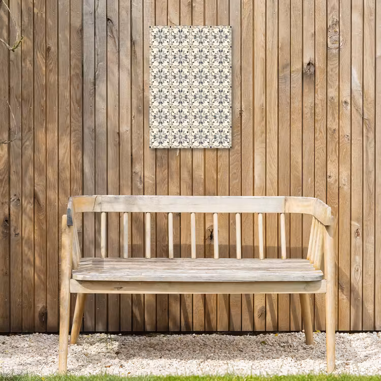 Floraal - Patroon - Kleurrijk Tuinposter op houten frame 2 cm dik klein 841 -sfeer4