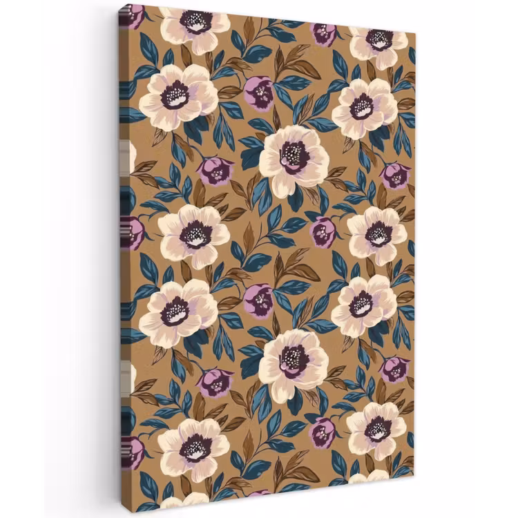 Floraal - Stilleven - Kleurrijk Tuinposter op houten frame 2 cm dik klein 841 -3d