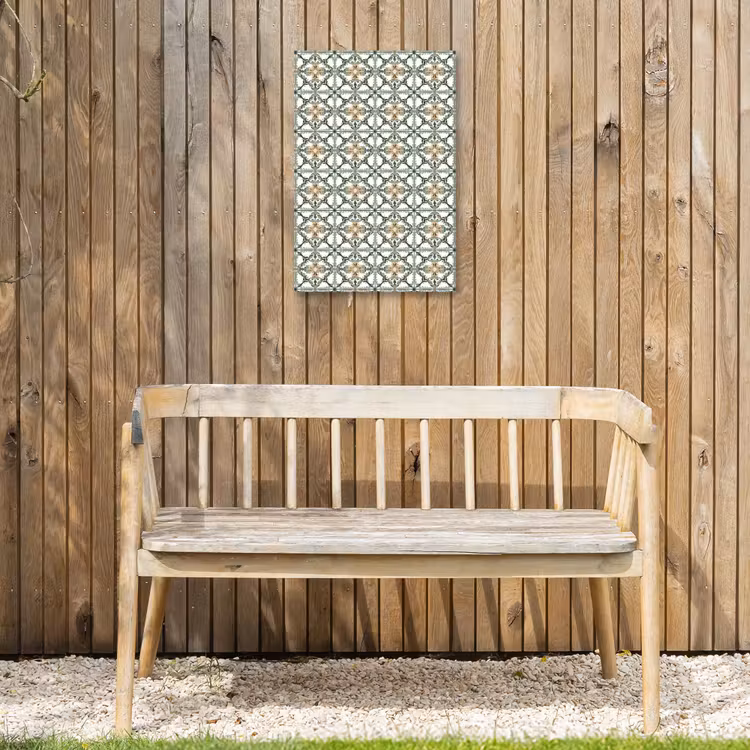 Floraal - Verweerd - Keurrijk Tuinposter op houten frame 2 cm dik klein 841 -sfeer4